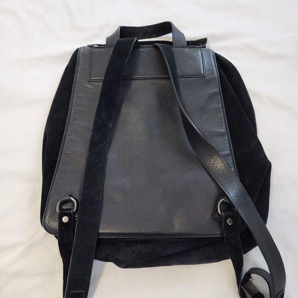 Proenza Schouler Black Suede Backpack Purse PS1 Large Made in Italy - Picture 9 of 16